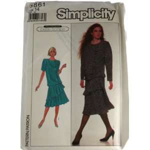 Simplicity 8861 Sewing Pattern Belle France Misses Dress 