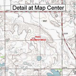  USGS Topographic Quadrangle Map   Ruso, North Dakota 