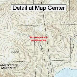 USGS Topographic Quadrangle Map   Richardson Pond, Maine (Folded 