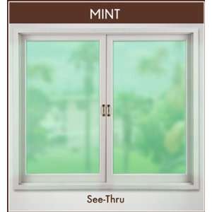  Mint Deco Tint 16 x 86 See Through Stained Glass Window 