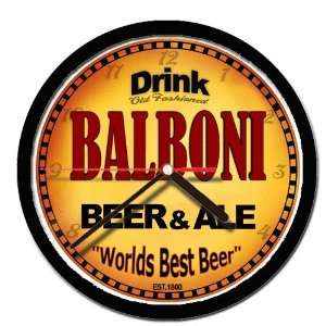 BALBONI beer and ale wall clock 