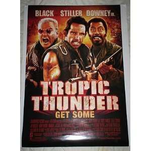  SIGNED TROPIC THUNDER MOVIE POSTER 