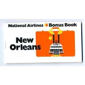  National Airlines New Orleans Bonus Book 1977 Everything 