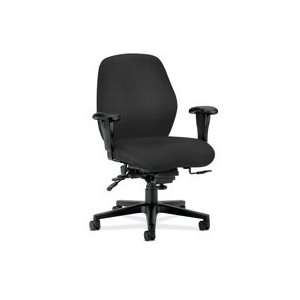 back task chair features deeply contoured foam that supports the body 