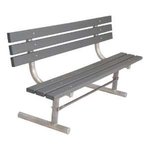  940 Series Traditional Three Plank Portable Bench Gray 