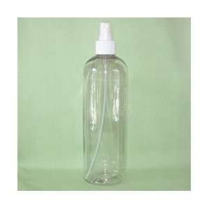    Empty 16 oz. Clear Plastic Bottle with Spray Mist Pump Beauty