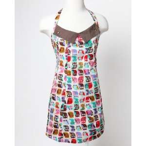  Kitschn Glam Retro style Cahoots Colorful Owl Apron
