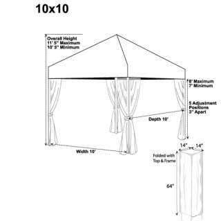 Sahara Reserve 10 Pavilion Package with Sidewalls  