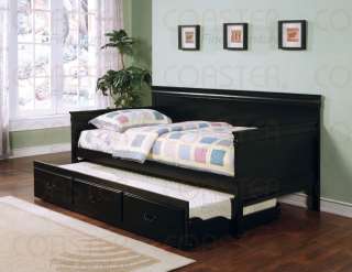 Black Twin Size Daybed w/ Trundle   FREE S/H  