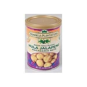 Hawaiian Macadamia Nuts Hula Jalapeno 4.5 oz. Can  Grocery 