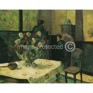 Paul Gauguin Poster Interior of the Artists Home   11 x 17 Inch Poster