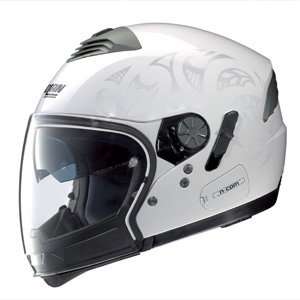 Nolan N43 Trilogy N COM Helmet , Size XS, Color White, Style Shade 