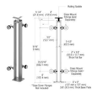   Corner Post Fixed Fitting Railing Kit by CR Laurence