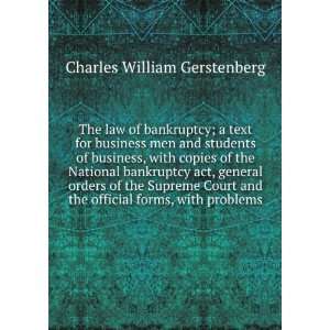  law of bankruptcy; a text for business men and students of business 