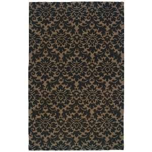  OW Sphinx Modena Brown / Tan Wool Damask Transitional Rug 