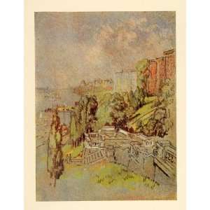 1909 Joseph Pennell Riverside Drive New York City Print 