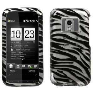  HTC Tilt 2 ,Zebra Skin (2D Silver) Phone Protector Cover 