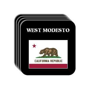 US State Flag   WEST MODESTO, California (CA) Set of 4 Mini Mousepad 