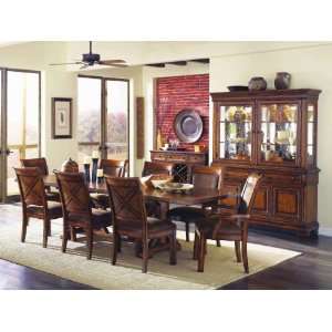   Classic Larkspur 7 Piece Trestle Table Dining Set