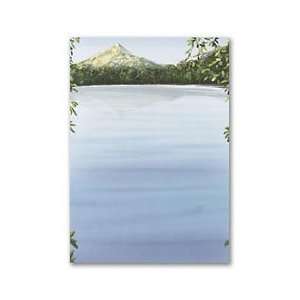  Masterpiece Mountain Lake Flat Card   5.5 x 7.75   50 