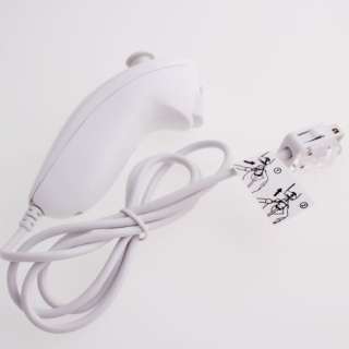 Wired Controller Nunchunk for Nintendo Wi i Game White  