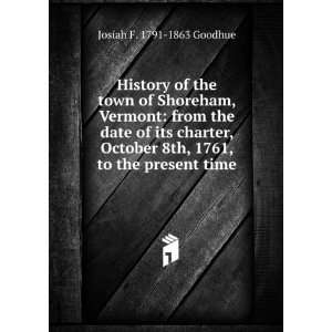  History of the town of Shoreham, Vermont from the date of 