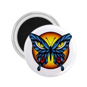  Tattoo Butterfly Eye Art Fridge Souvenir Magnet 2.25 Free 