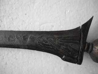 Old straight keris Sumbawa Sepukal kriss kris 17th century rare pamor 