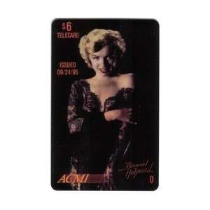 Marilyn Collectible Phone Card $6. Marilyn Monroe (Black Lace Dress 