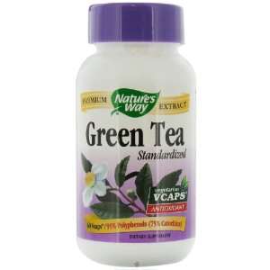  Natures Way Standardized Green Tea 60 Vegetarian Capsules 