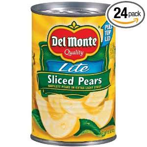 Del Monte Sliced Pears Bartlett Pears in Extra Light Syrup, 15 Ounce 