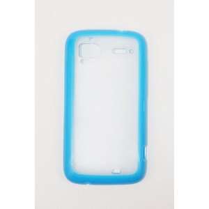   Blue Transparent Bottom for Sensaion 4g + Clear Screen Protect Piece