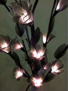 Morning Glory Floor Flower Lamp with Branch Tree lights  