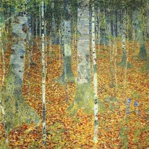  Gustav Klimt 32W by 32H  Birkenwald (Birch Forest 