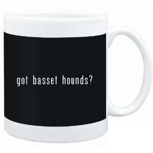Mug Black  Got Basset Hounds?  Dogs 