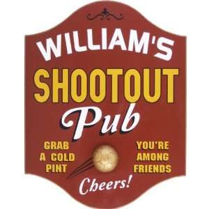  Shootout Pub Personalized Basketball Pub Sign Patio, Lawn 