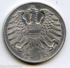 1957 Austria, 1 Schilling Coin, UNC., 1946 Austria 1 Schilling Coin XF 