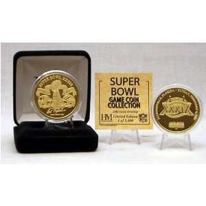  24kt Gold Super Bowl XXXIX flip coin