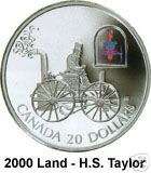2000 CANADA TRANSPORTATION H.S. TAYLOR STEAM BUGGY COIN  