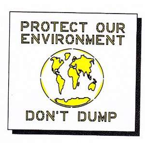  Dont Dump Stencil Arts, Crafts & Sewing