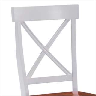Home Styles Wood Dining Side Chair White & Cottage Oak Finish (Set of 