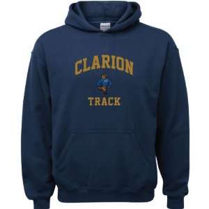   Eagles Navy Youth Track Arch Hooded Sweatshirt