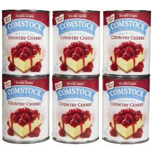 Comstock Cherry Pie Filling, 21 oz, 3 Grocery & Gourmet Food
