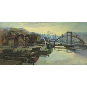 Bayard Berndt   Wilmington Riverfront, 1840 Canvas 