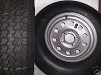 15 15in 205/75D15 205 75 15 Trailer Tire and Wheel   