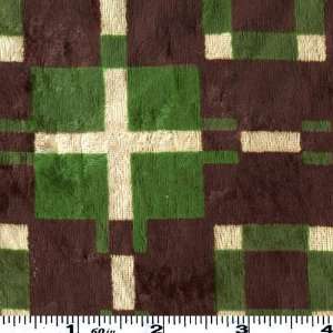   Velvet Plaid Green/Black Fabric By The Yard Arts, Crafts & Sewing