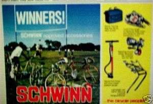 Schwinn 10 Speed Accessories Bicycle~1977~Bike Pump AD  
