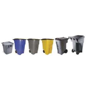  Rubbermaid Rubbermaid Brute Rollout Container, Gray, 50 