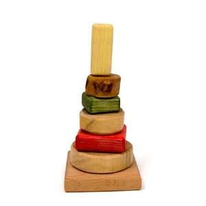  Natural Forms Wooden Stacking Tower Toys & Games