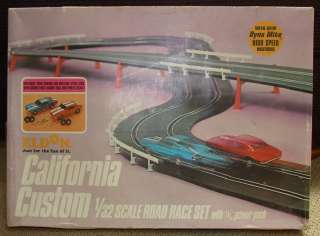 Slot Cars 1960s 1/32 Scale Neat Eldon California Custom Road Race Set 